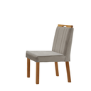 Ver imagem 3 de Conjunto Sala de Jantar Mesa Paris Madeira Maciça 180x90cm Tampo Retângular Vidro Off White com 6 Ca