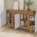 Ver imagem 7 de Aparador Balcão Buffet 4 Portas Tamisa 160 cm Off White Naturalle Bechara