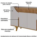Ver imagem 4 de Aparador Balcão Buffet 4 Portas Tamisa 160 cm Off White Naturalle Bechara