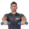 Par de Halteres Peso para Academia Emborrachado 2 kg - 3