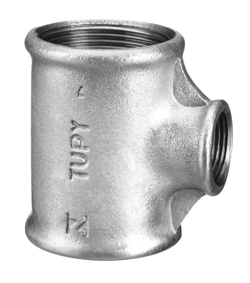 Tee de Redução Galvanizado Bsp Tupy 2 X 1 - 1