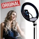 Ver imagem 2 de Ring Light Profissional Anel Led Iluminação Completo Tripé + Disparador + Microfone Lapela