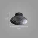 Ver imagem 2 de Plafon Petra Preto Smoky Starlux 17cm LED 2700k ZR102-Sky ST2579