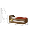 Ver imagem 2 de Bicama de Solteiro com Cama Auxiliar e Baú 219cm Ditália