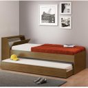 Ver imagem 1 de Bicama de Solteiro com Cama Auxiliar e Baú 219cm Ditália