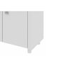 Balcão de Escritório Multiuso BL-3304 c/ 3 Portas e Nicho p/ Microondas 96cm Branco - Tecno Mobili - 9