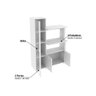 Balcão de Escritório Multiuso BL-3304 c/ 3 Portas e Nicho p/ Microondas 96cm Branco - Tecno Mobili - 4