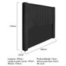 Cabeceira Casal 140cm Corano Preto - 5
