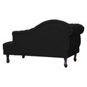 Ver imagem 4 de Divã Moderno Larissa Lado Direito Corino Cores - S.A Móveis DS Móveis Recamier Larissa Preto