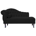 Ver imagem 3 de Divã Moderno Larissa Lado Direito Corino Cores - S.A Móveis DS Móveis Recamier Larissa Preto