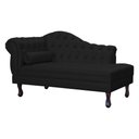 Ver imagem 1 de Divã Moderno Larissa Lado Direito Corino Cores - S.A Móveis DS Móveis Recamier Larissa Preto