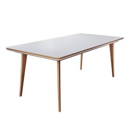 Mesa de Jantar 6 Lugares Retangular Tampo MDF/Vidro Mad Espresso Móveis - 1