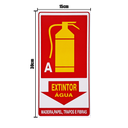 Ver imagem 2 de Combo 10 Placas de Sinalização Extintor a Água Madeira, Papel, Trapos e Fibras 15x30 Acesso - X-702