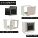 Ver mais imagens de Balcão para Forno de Embutir 80 X 60 Cm sem Tampo Branco/crema Agata Madesa Branco/crema