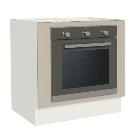 Balcão para Forno de Embutir 80 X 60 Cm sem Tampo Branco/crema Agata Madesa Branco/crema