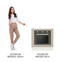 Ver imagem 4 de Balcão para Forno de Embutir 80 X 60 Cm sem Tampo Branco/crema Agata Madesa Branco/crema