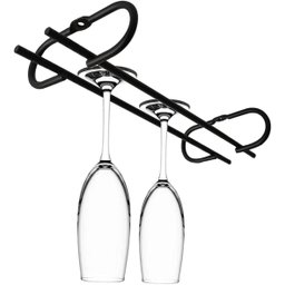 Suporte Porta Taça Suspenso Armário Organização Preto - 4