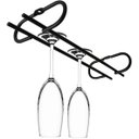 Ver imagem 4 de Suporte Porta Taça Suspenso Armário Organização Preto