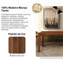 Ver imagem 3 de Mesa de Jantar Nature 6 Lugares Madeira Maciça Taeda 180cm Marrom Milani Movelaria