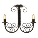 Ver imagem 4 de Pendente Simples Rústico Artesanal Corredor Preço de Fabricante Libertas Rosas Artesanato 02 Lâmpada