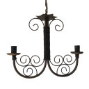 Ver imagem 1 de Pendente Simples Rústico Artesanal Corredor Preço de Fabricante Libertas Rosas Artesanato 02 Lâmpada