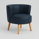 Ver imagem 3 de Kit 2 Poltronas para Sala Compacta Tecido Corano Luxo Estrutura Reforçada Pés em Madeira Natural