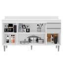 Ver imagem 3 de Balcão Ayla com Tampo 150cm 4 Portas 2 Gavetas Branco Maderatto Móveis