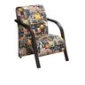 Poltrona Decorativa Braço em Madeira Sala de Estar e Varanda - 1