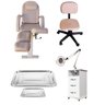 Kit Maca Podologia Rose Gold Mocho Armário Exaustor Bandejas Sl / Fiscomed Kit Cadeira para Podologi - 1
