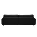 Ver imagem 7 de Sofá Decorativo Isaac 3 Lugares Sala de Estar 240cm Pés em Aço Couro Preto G88 - Gran Belo