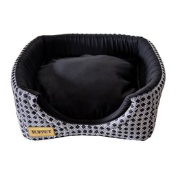 Cama Iglu e Toca para Gato Luppet Luxo Preto Vime - M - 4
