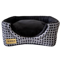 Cama Iglu e Toca para Gato Luppet Luxo Preto Vime - M - 3