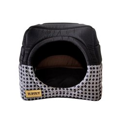 Cama Iglu e Toca para Gato Luppet Luxo Preto Vime - M - 1