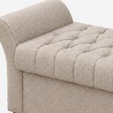 Ver imagem 5 de Puff Baú 160cm Charles Linho Nobre Bege - Sallar Home