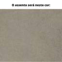 Ver imagem 2 de Poltrona MH-3788 Herval Base Metal Laca Fosca Preto Metalizado Assento Estofado Bege C