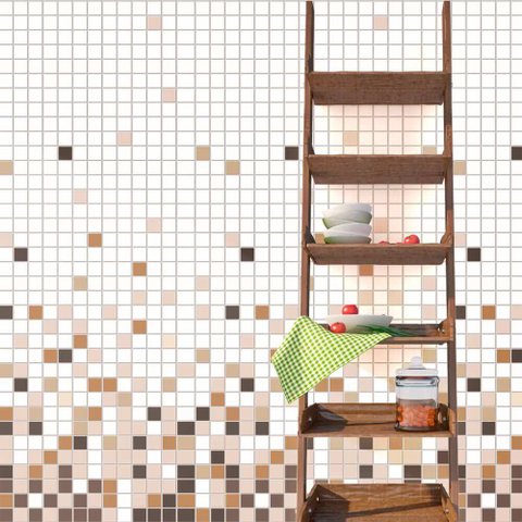 Papel de Parede Pastilhas Degrade Arte Destaque 2,50 Metros