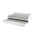 Ver imagem 5 de Sofá Cama Solteiro Duo com Cama Auxiliar em Mdf Reforçado 15mm Branco