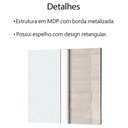 Ver imagem 7 de Conjunto 3 Peças para Banheiro Preto Metalizado Tecno Mobili