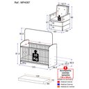 Ver imagem 4 de Berço com Colchão e Poltrona de Amamentação Olaf Multimóveis MP4087 Branco/Bege