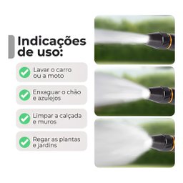 Jato de Alta Pressão Bico de Mangueira 3 em 1 Cor:preto;tamanho:único;gênero:unissex - 6