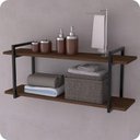 Ver imagem 1 de Prateleira Estilo Industrial Banheiro Parede GND PM 120cm