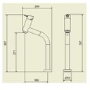 Ver imagem 4 de Monocomando para Banheiro Balcão 2877 Minimal Advance Matte Meber Preto