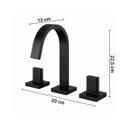 Ver imagem 3 de Misturador para Banheiro de Mesa 1878 Axiom Slim Matte Meber Preto