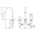 Ver imagem 4 de Misturador para Banheiro de Mesa 1878 Axiom Slim Matte Meber