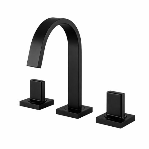 Misturador para Banheiro de Mesa 1878 Axiom Slim Matte Meber Preto