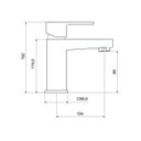 Ver imagem 2 de Monocomando de Mesa Lavatório 2875 Axiom Slim Matte Meber Preto