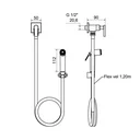 Ver imagem 3 de Ducha Higiênica 1850 Athena Slim Matte 