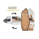 Ver imagem 6 de Espelho Decorativo Flame Orgânico 150x50 com Suporte para Banheiro Sala Escritório