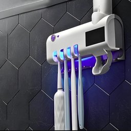Suporte Dipenser C/esterilizador Uv Porta Escova/pasta Dente - 4
