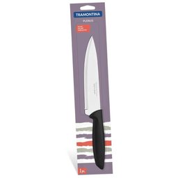 Faca para Carne Plenus com Lâmina em Aço Inox e Cabo de Polipropileno Preto 7" -tramontina - 1